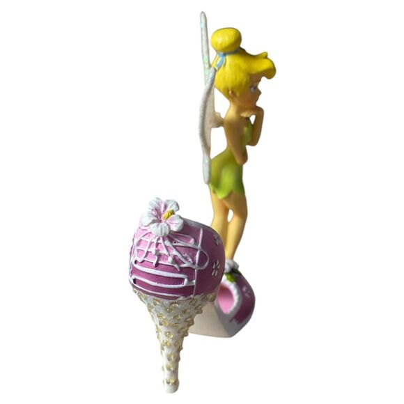 Hamilton Tinker Bell Hibiscus Honey High Heel Shoe Figurine Disney Fairy - Picture 4 of 6